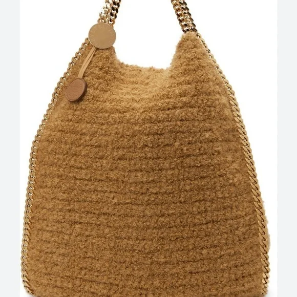 Stella McCartney Gold Chain Tan Shoulder Bag - Picture 16 of 16